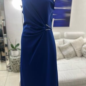 Madison One Shoulder Royal Blue Dress